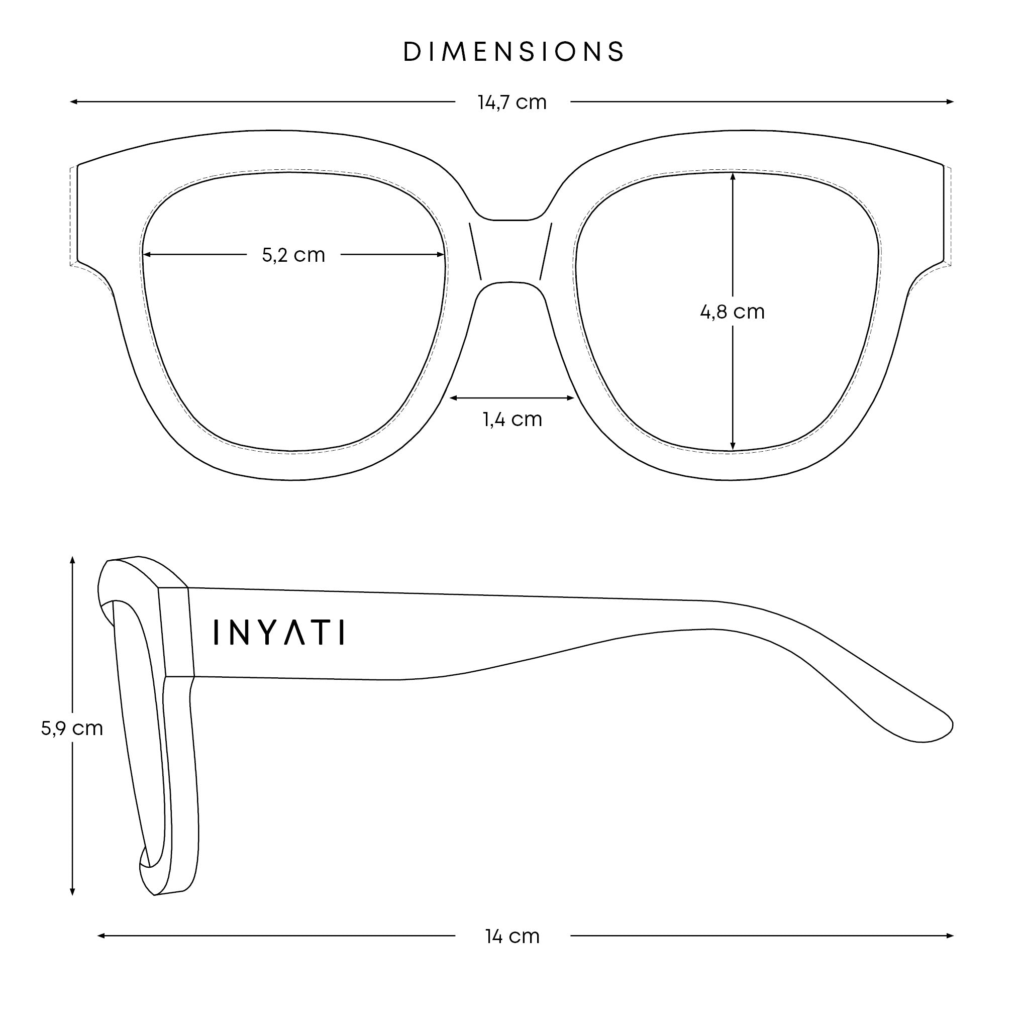 Sonnenbrille quadratisch "INY-01"