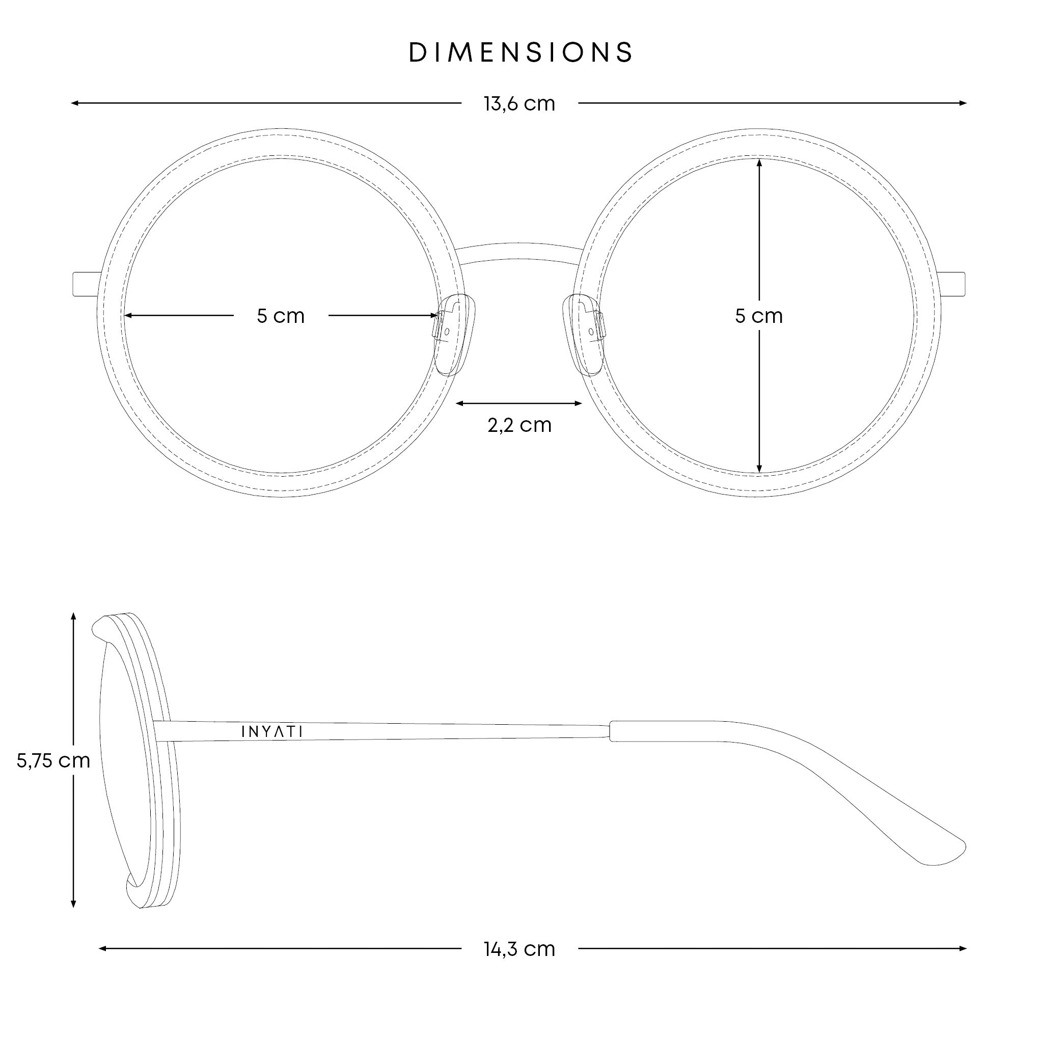 Sonnenbrille rund "INY-02"