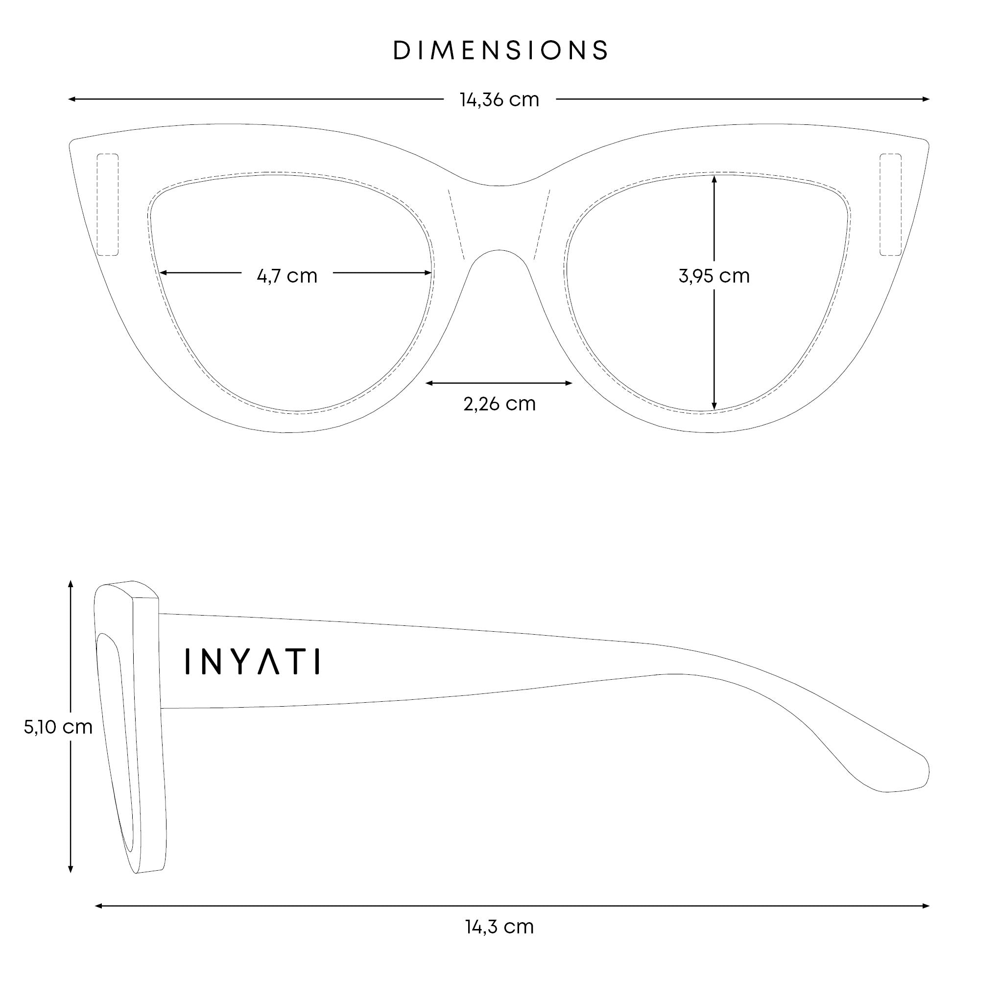 Sonnenbrille cateye "INY-03"