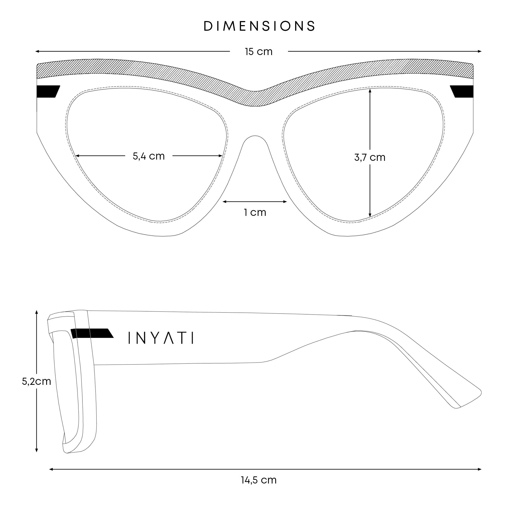 Sonnenbrille cateye "INY-12"