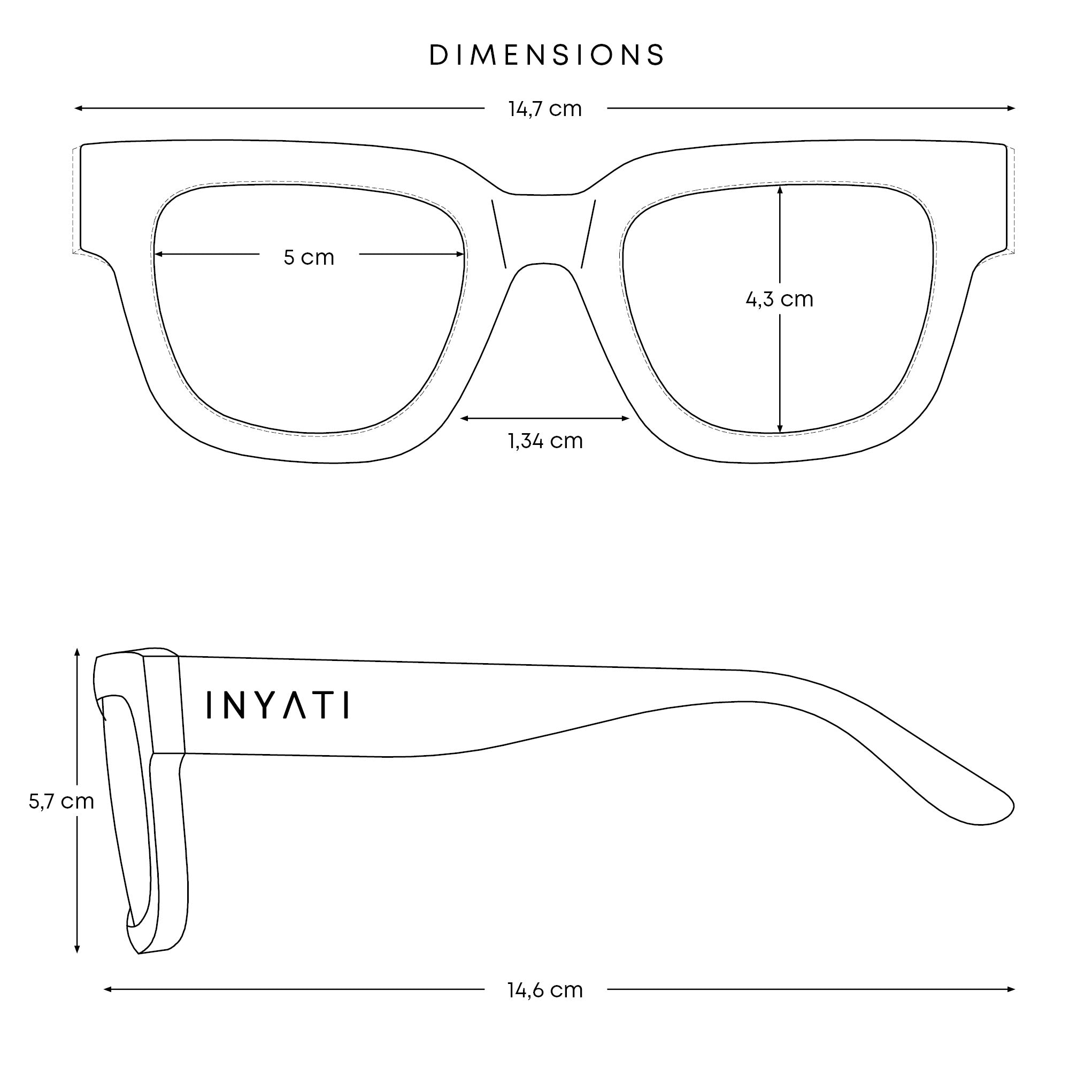 Sonnenbrille quadratisch "INY-06"